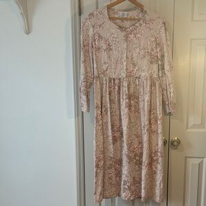 Vintage Laura Ashley Blush Floral Dress